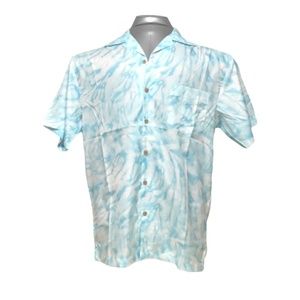 Trunks Men's Short Sleeve Shirt Waikiki Shirt Aqua